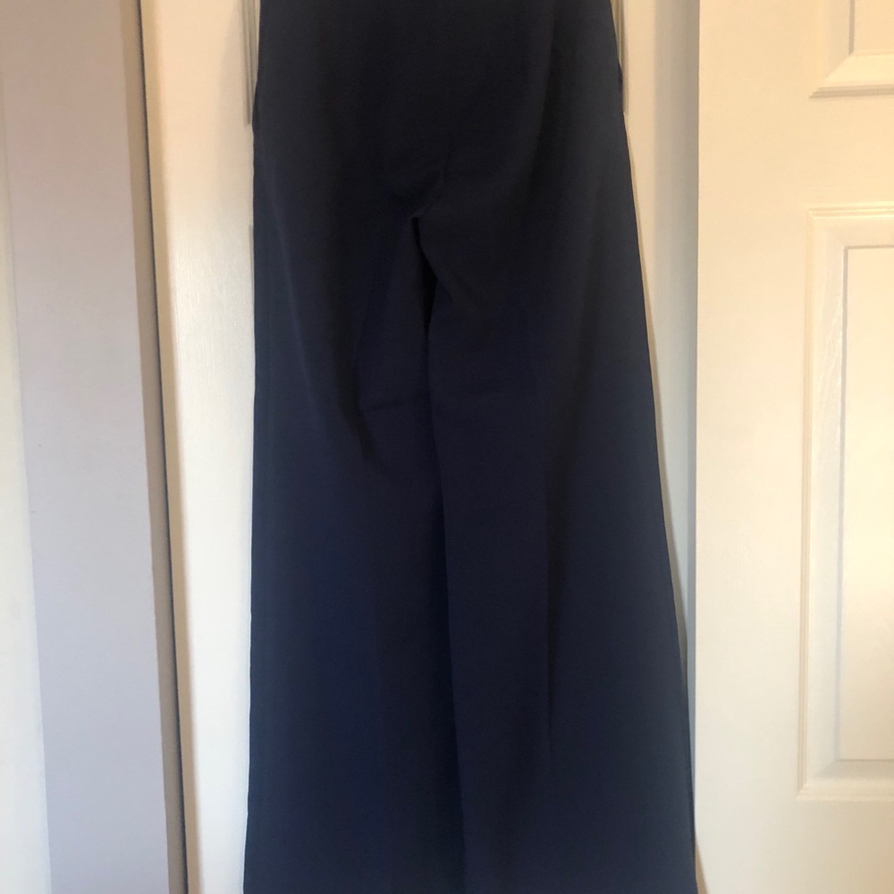 Express High Waist Navy Wide Leg Dress Pants